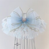 春款 饰长短毛猫咪婚礼饰品领结宠物婚纱 上新大型宠物狗蕾丝生日装