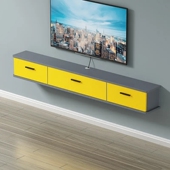 家用悬空电视柜壁挂式 全门遮挡小户型路由收纳柜卧室加长客厅极简