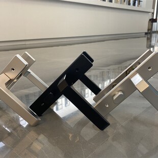 平开门锁新款洗手间门把手氧化铝单舌执手锁厕所铝合金门110孔距