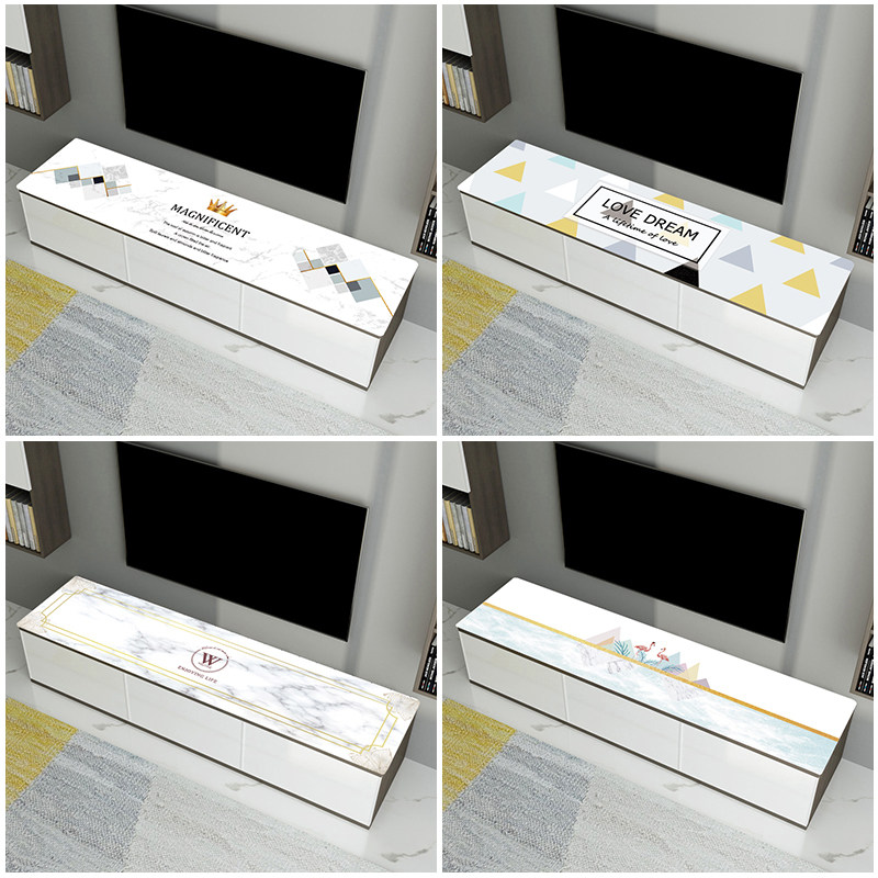 北欧仿大理石电视柜桌垫pvc桌布防水防油免洗水晶板软玻璃茶几垫,居家布艺,桌布,淘宝优惠券,粉丝福利购,淘宝优惠卷