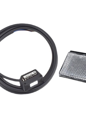 方形激光光电开关可见红光回归镜面反射传感器测距8米 LQL-318MNO