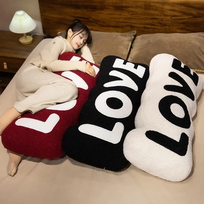 ins花朵抱枕沙发客厅床头靠背垫枕头卧室睡觉靠垫字母长条枕靠枕