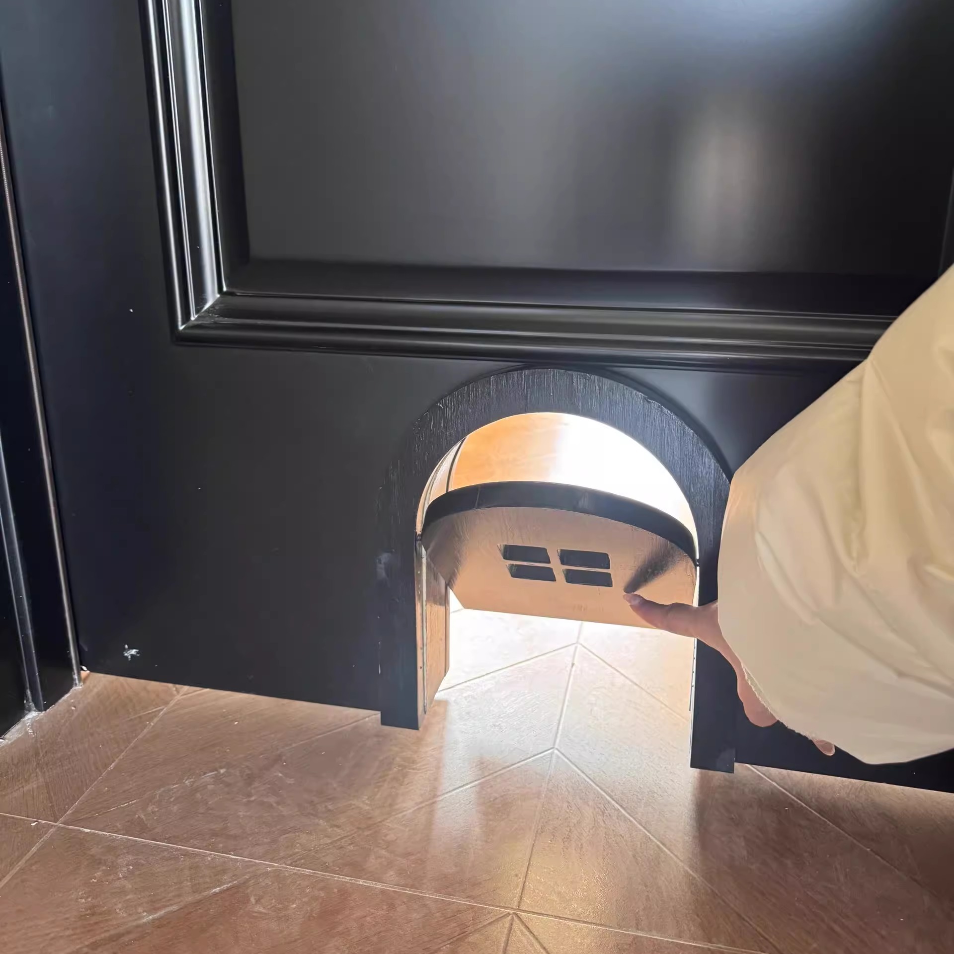 双向门洞猫门猫咪自由出入家用