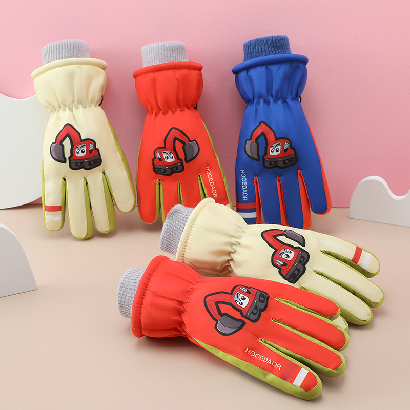 手套儿童滑雪冬季女童女孩公主