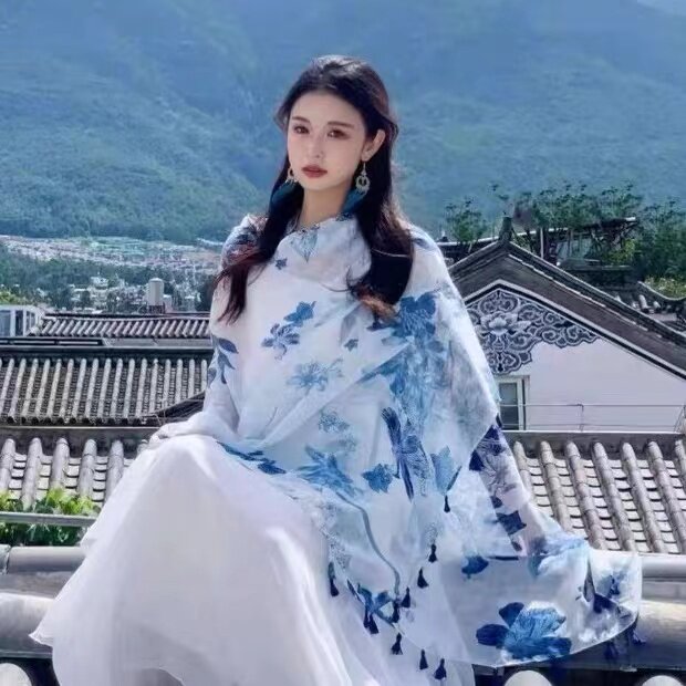防晒纱巾旅游拍照民族风春夏秋季