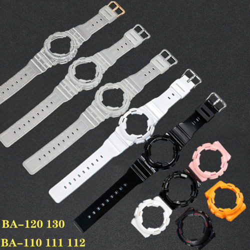 卡西欧BA110表带透明白色表壳130