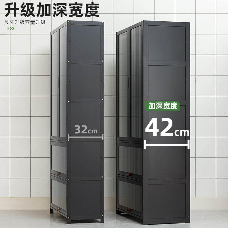 厨房置物架子落地多层o收纳层架微波炉多功能碗碟整体橱柜储物餐