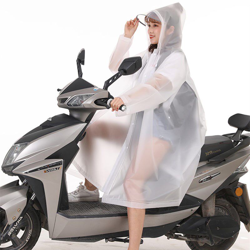 雨衣女透明长款骑车电动车自行车防暴F雨雨披户外徒步走路背包男