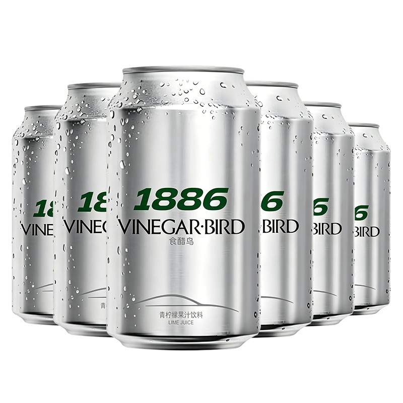 食醋鸟1886蜂蜜小青柠汁310ml/罐装青柠檬果汁饮料