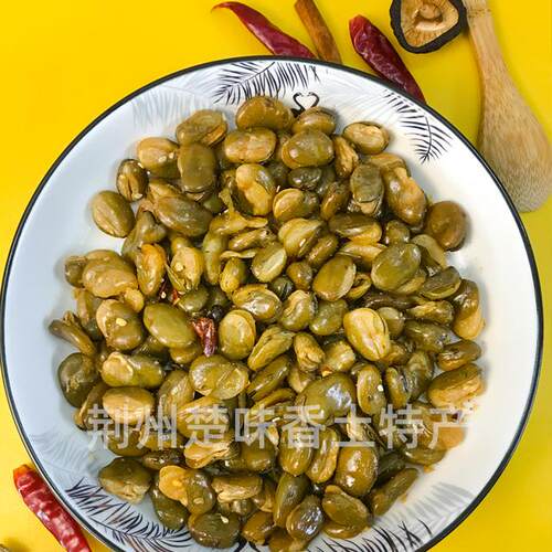 【香酥兰花豆】绿皮蚕豆酥脆兰花豌豆新鲜炒制微辣270gX2包