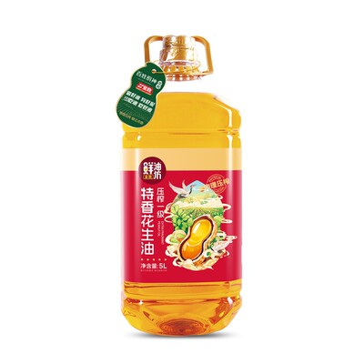 金胜特香压榨一级花生油5L