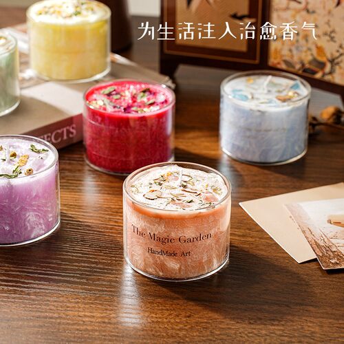 水晶草本手工香薰蜡烛小众高级