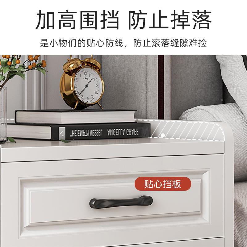 物柜床頭儲柜現(xiàn)歐代簡約臥室實用P160床邊柜白色收納柜經(jīng)濟型北小