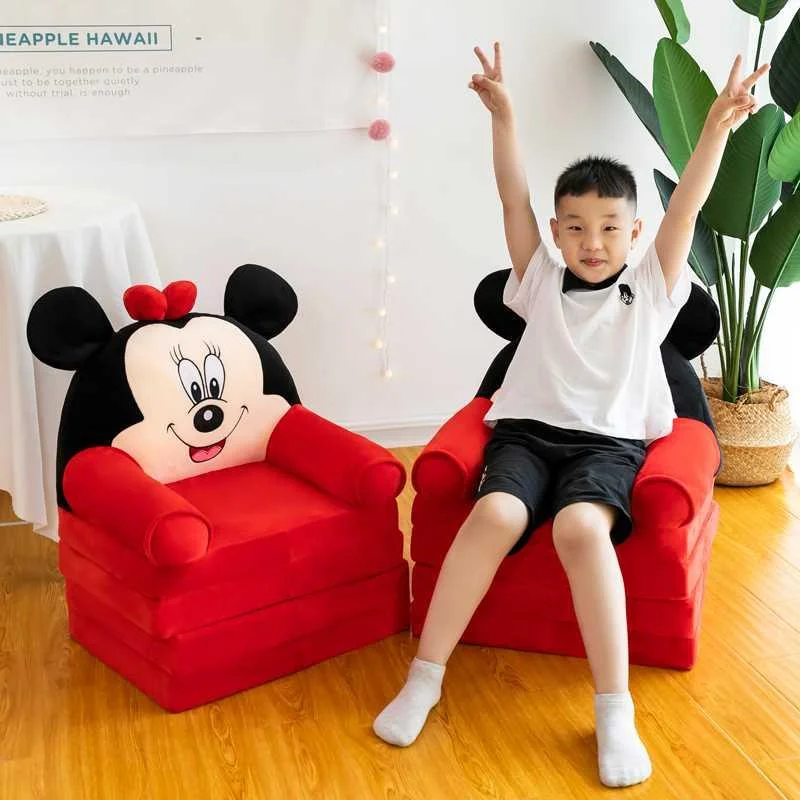儿童折叠小沙发卡通可爱女孩躺男孩座椅午睡床宝宝凳幼儿园可
