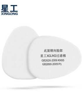 星工（XINGGONG）搭配XGFD-1防毒面具使用过滤棉10片