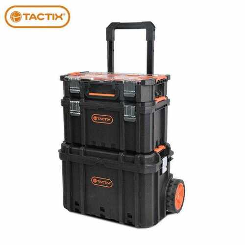 拓为Tactix三合一组合拉杆工具箱车载多功能大号可堆叠零件盒收纳