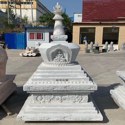舍利塔佛塔装藏舍利塔石塔密宗供佛用品藏传民族宝塔汉白玉菩提塔