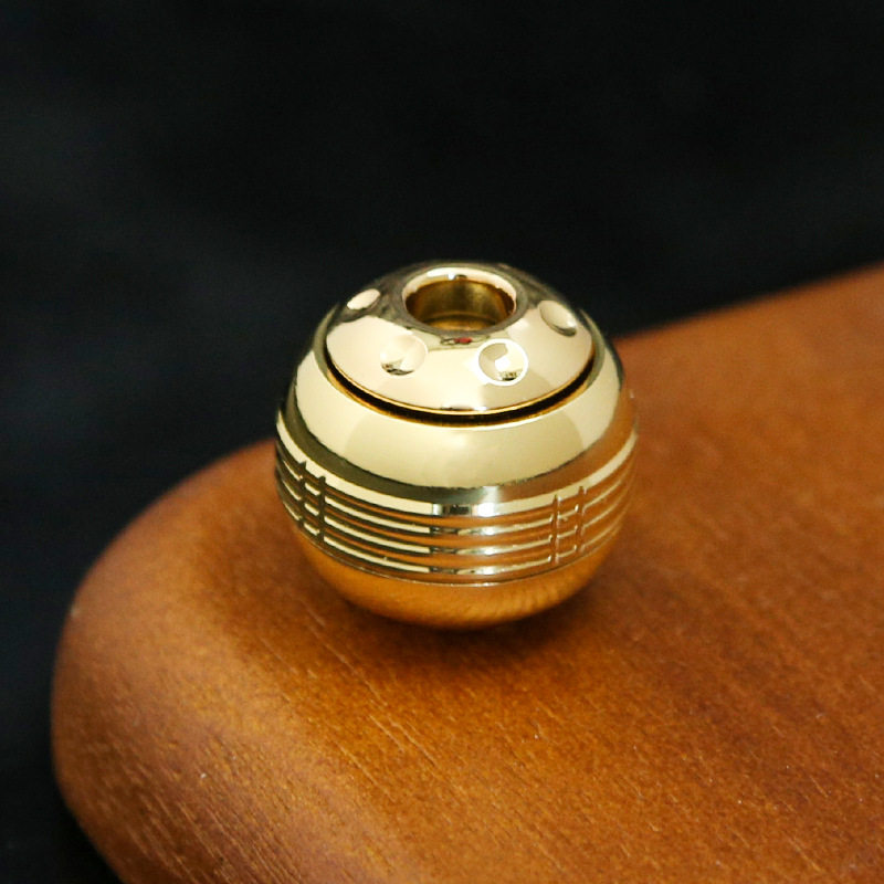 金色行星不锈钢刀坠指尖陀螺