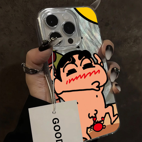 胜壳可爱卡通小新手机壳羽纱纹潮
