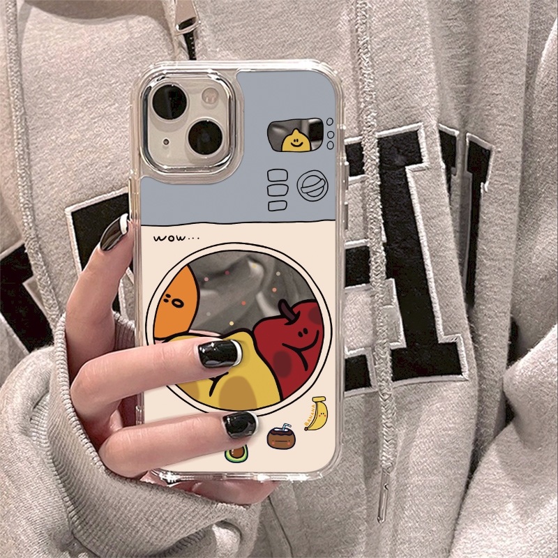 胜壳苹果手机壳镜面可爱卡通少女