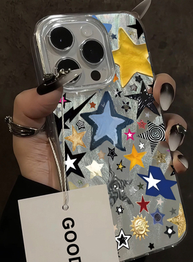 复古小众y2k太阳星星iPhone17pro适用16苹果15Promax手机壳14羽纱13小米12高颜值11华为p80男女潮plus高级感