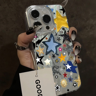 复古小众y2k太阳星星iPhone17pro适用16苹果15Promax手机壳14羽纱13小米12高颜值11华为p80男女潮plus高级感