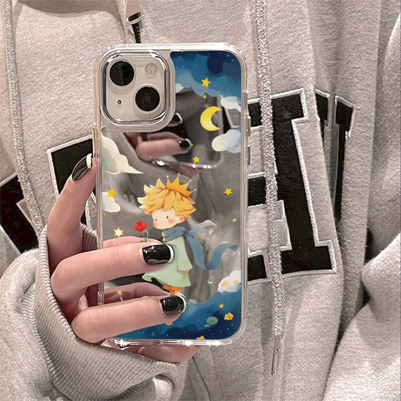 胜壳新款卡通小王子手机壳镜面潮