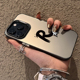 ins情侣个性 潮牌英文字母16手机壳15适用iPhone11磨砂12简约13男女潮14Promax苹果7高级感8plus保护套x镭射xr