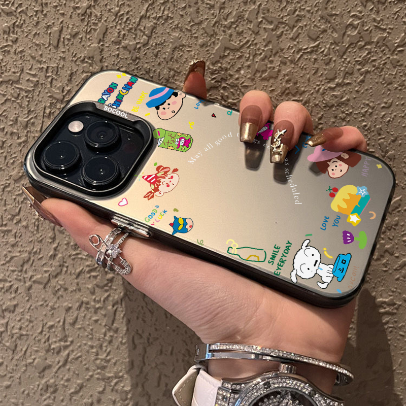 胜壳苹果磨砂可爱卡通高级感女潮