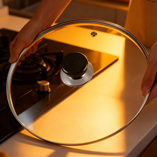 钢化玻璃锅盖32cm30cm家用煎锅炒锅钢化玻璃锅盖厨房通用锅具锅盖