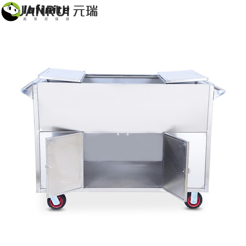 医用污物车无菌不锈钢消毒物品运送车密封送物车污物回收手推车柜