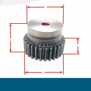 齿条内孔5 正齿轮 45钢1M30齿 凸台