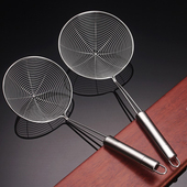 不锈钢漏勺长柄过滤网勺家用捞面饺子网筛小厨房油炸大号火锅笊篱