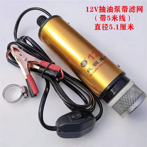 抽油泵柴油12V24伏220电动通用12水泵抽油神器加油枪抢油抽子机器