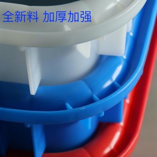 加厚大型塑料带盖收纳箱手推车物流快递周转箱白色加深废弃物水箱