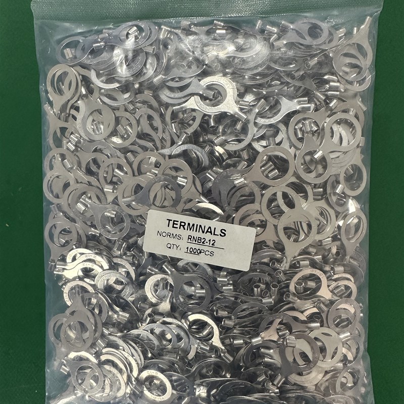 RNB2-12 冷压圆形O型接线端子 裸端头 黄铜线鼻子1000只