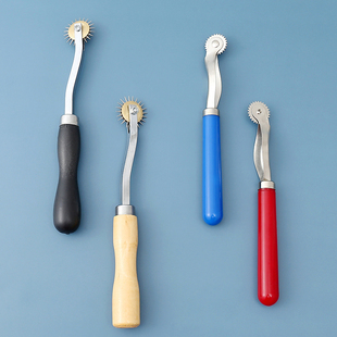 滚轮划布 工具压线服装 描线器皮革点线迹轮制版 尖齿轮划线裁缝打版