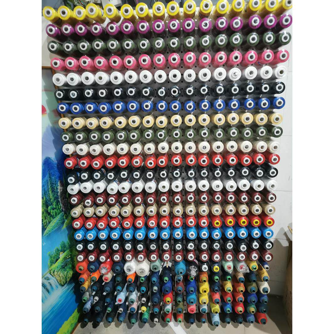 实木洞洞板缝纫机线架子宝塔圆蜡弹力线鱼线桌面放线架收纳置物架