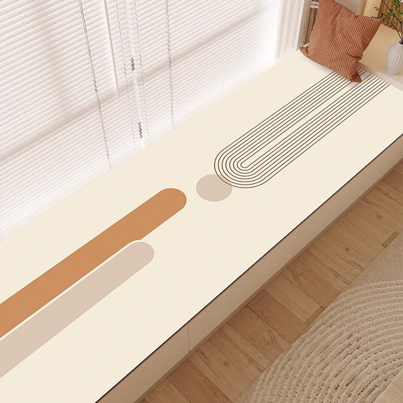 飘窗垫主卧轻奢阳台四季通用防水防晒防滑可擦卧室皮革窗台垫子