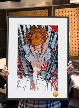 皇呱《辣妹明日香》 二号机辣妹明日香同人周边装饰画