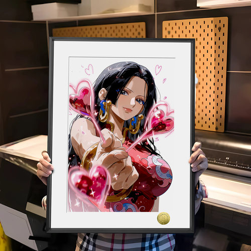 皇呱《心之虏获》 海贼王波雅汉库克心之虏获同人周边装饰画