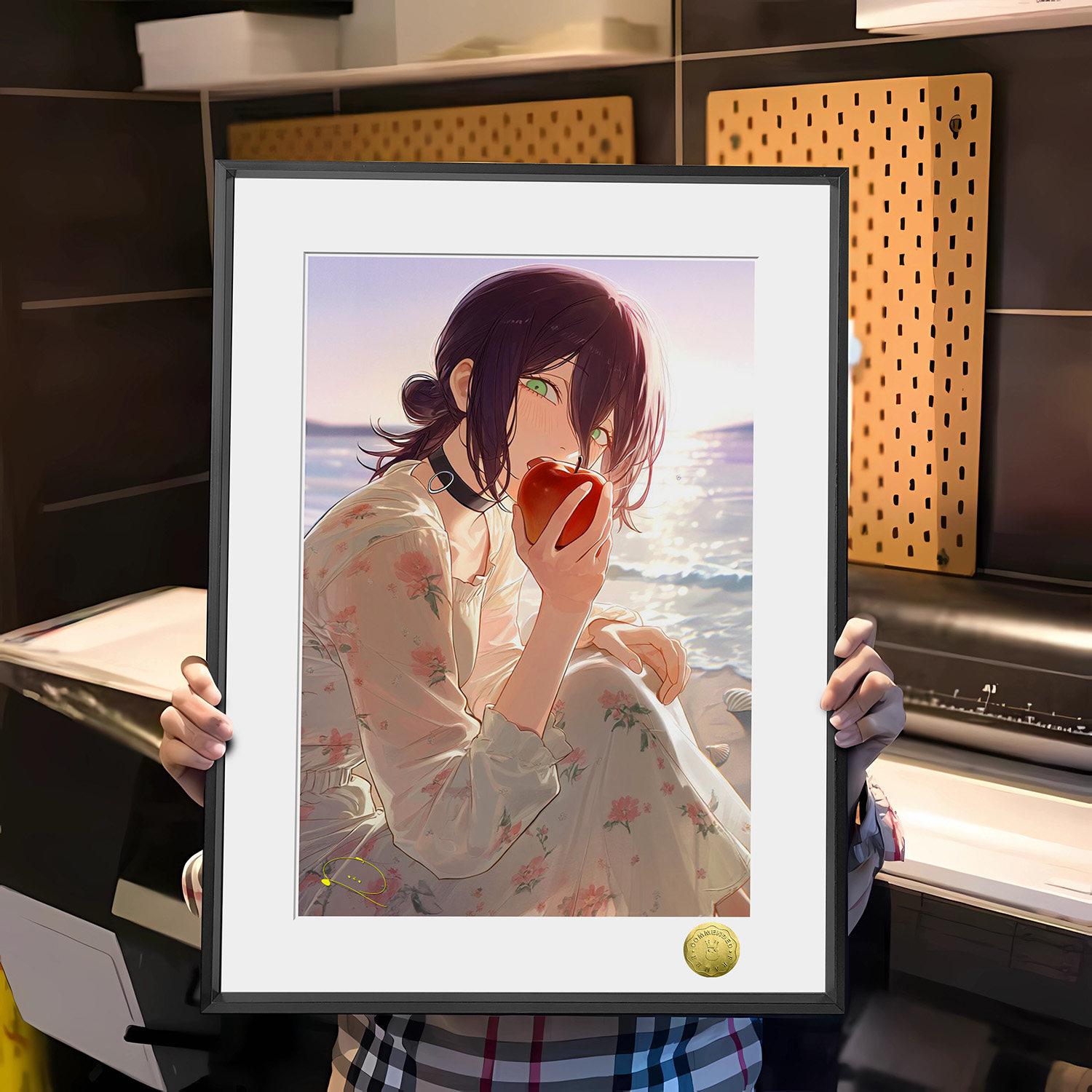 皇呱《少女蕾塞第二弹》 炸弹恶魔少女蕾塞声优签名周边装饰画