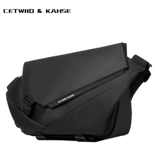 通勤邮差包潮流单肩包胸包男 包男士 2024新款 斜挎包男骑行机能工装