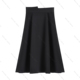 秋冬新款 南油虹姐 气质显质收腰纯色加厚大摆裙半身裙BQ440