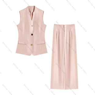 南油虹姐 马甲套装 新款 休闲商务无袖 TZ303 简约洋气气质时尚