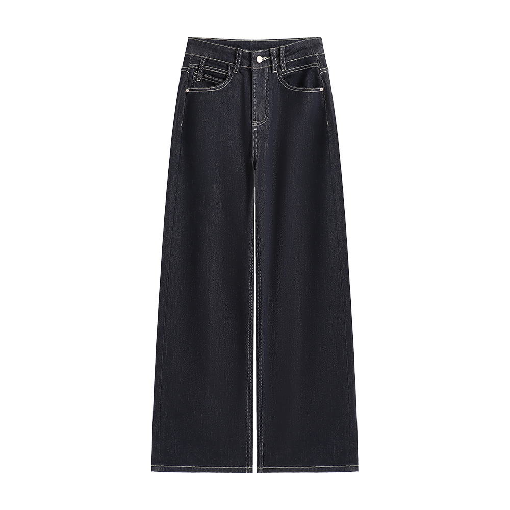 【冬季上新】 · 藏青限定 · 加绒厚款 · 复古洗水百搭直筒牛仔