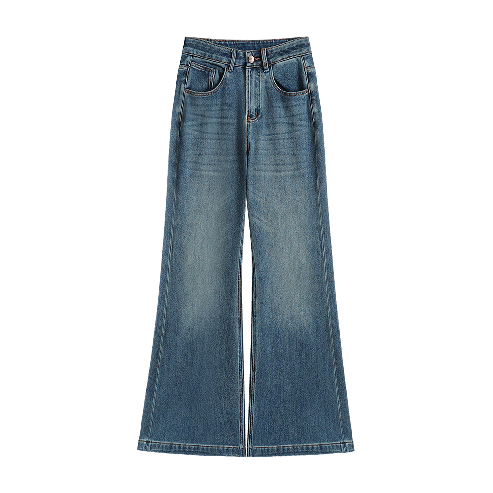 【冬季新款】 · 蓝鲸 · 四面弹加绒 · 舒适百搭显瘦微喇牛仔裤