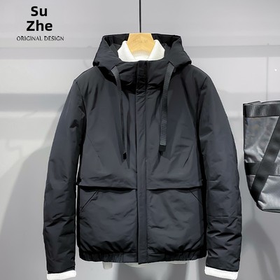 羽绒服男短款潮牌加厚潮流冬装男款冬季男装男士夹克冲锋衣外套潮