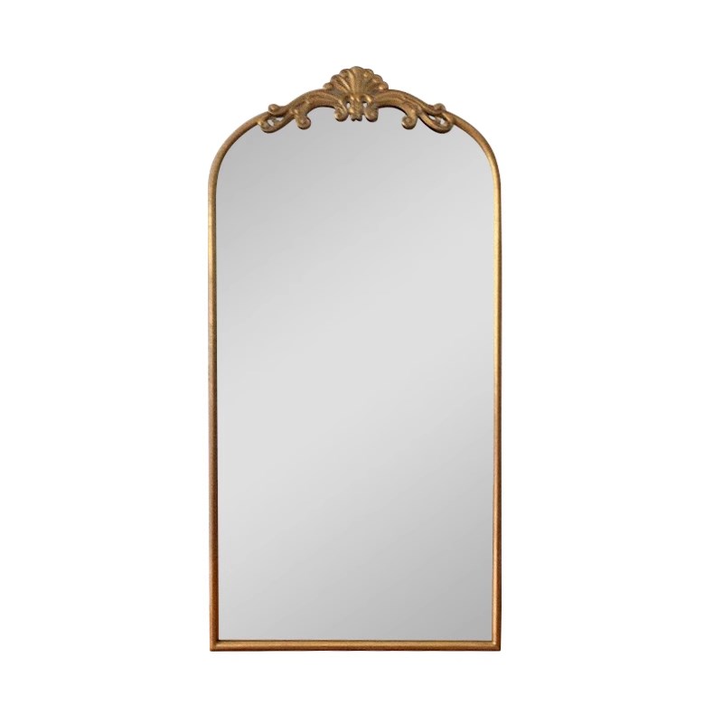 欧式复古入户全身镜法式艺术落地试衣镜服装店衣帽间置地穿衣镜子