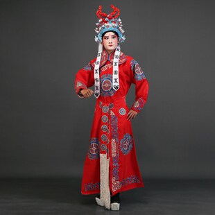戏曲花剑衣京剧武生箭衣戏剧服装 大武生剑衣 秦腔豫剧越剧武将剑袖